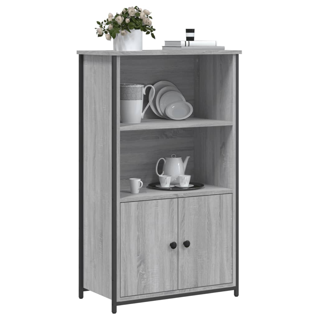 Highboard Grey Sonoma 62x32x103,5 cm Engineered Wood