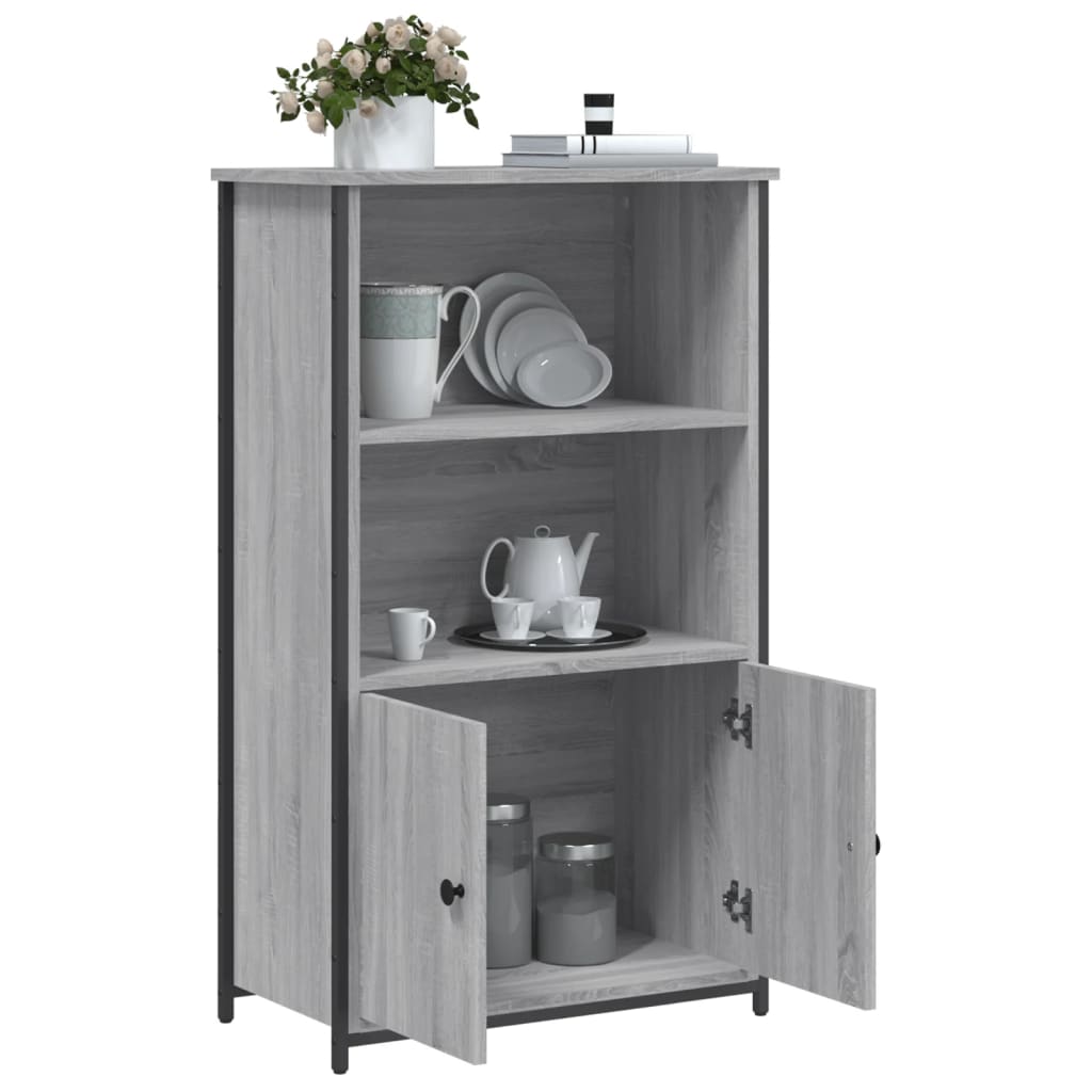 Highboard Grey Sonoma 62x32x103,5 cm Engineered Wood