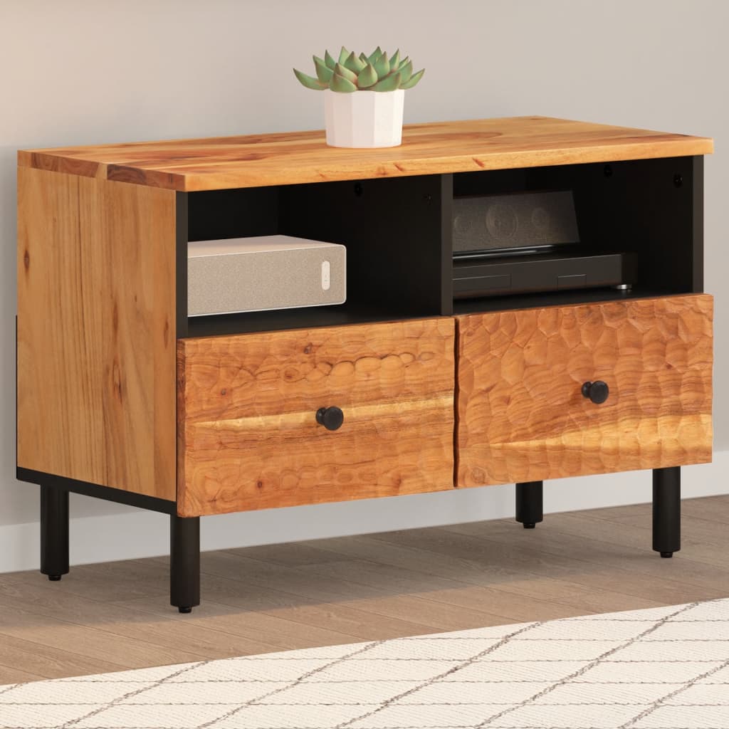 TV Cabinet 70x33x46 cm Solid Wood Acacia