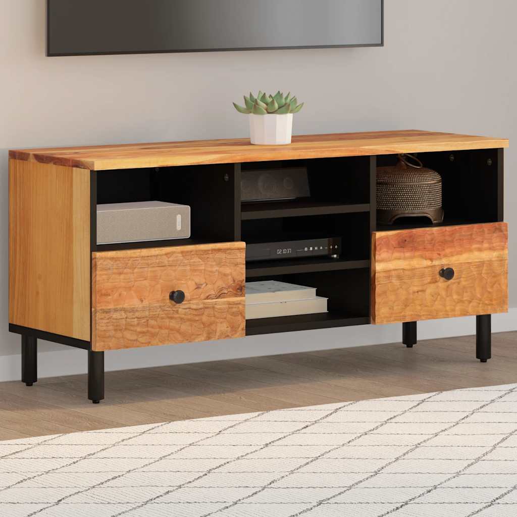 TV Cabinet 100x33x46 cm Solid Wood Acacia