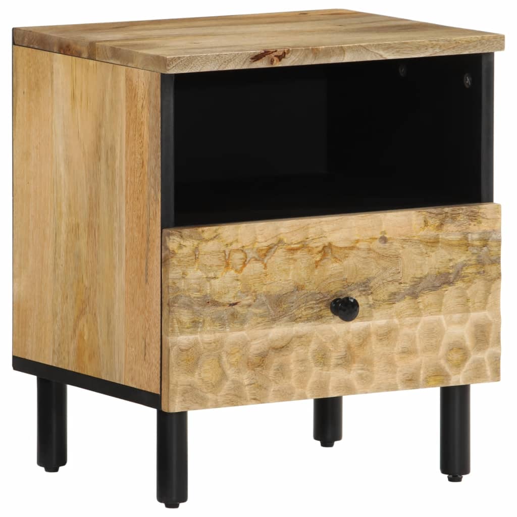 vidaXL Bedside Cabinet 40x33x46 cm Solid Wood Mango