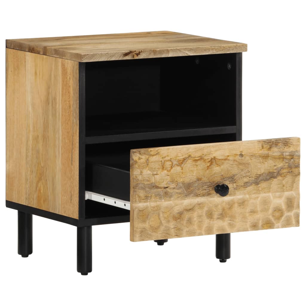 vidaXL Bedside Cabinet 40x33x46 cm Solid Wood Mango