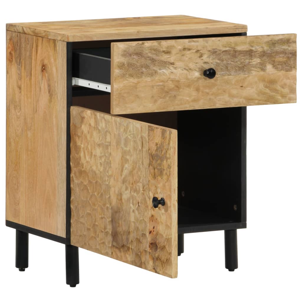 vidaXL Bedside Cabinet 50x33x60 cm Solid Wood Mango