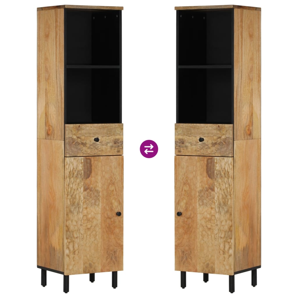 Bathroom Cabinet 38x33x160 cm Solid Wood Mango