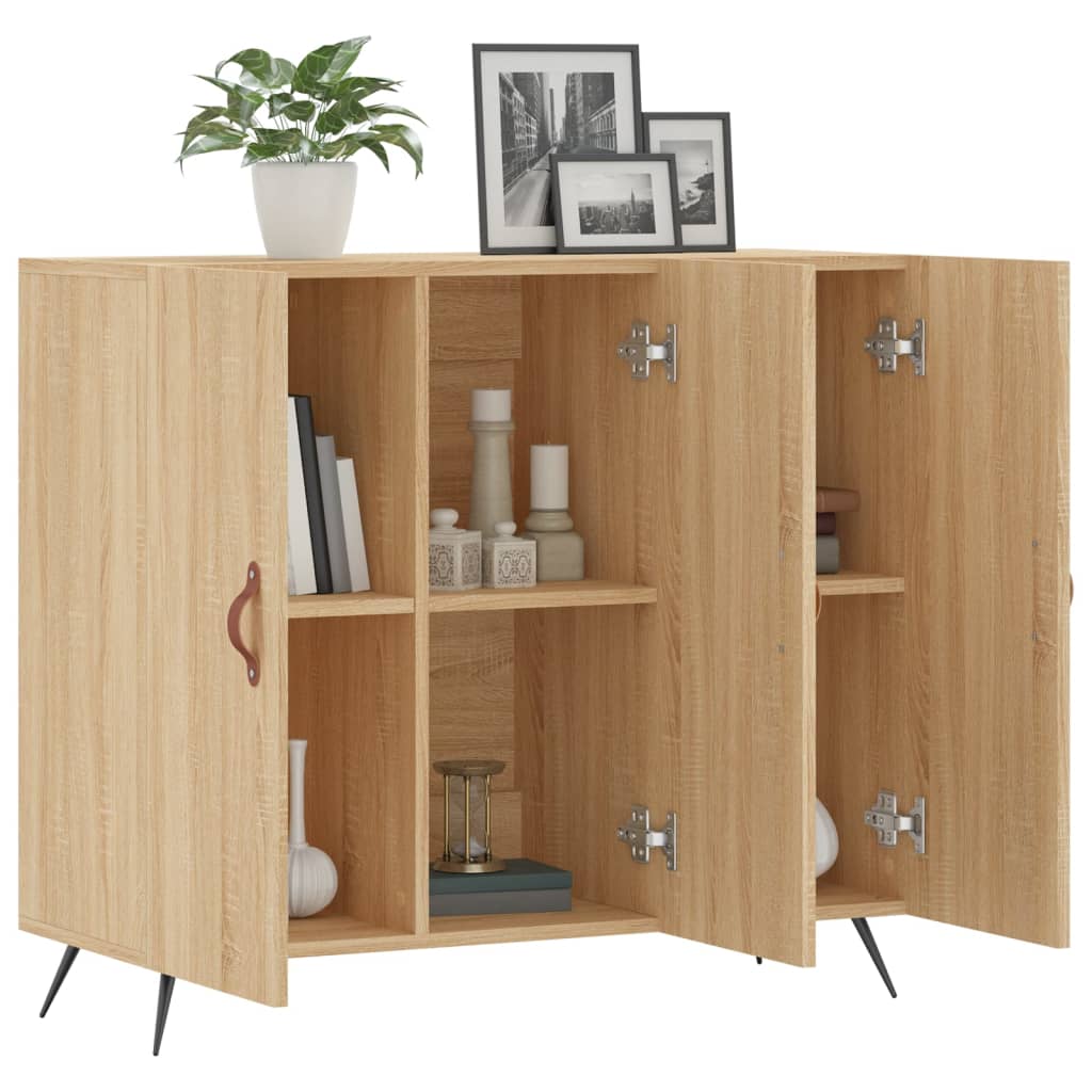 Sideboard Sonoma Oak 90x34x80 cm Engineered Wood
