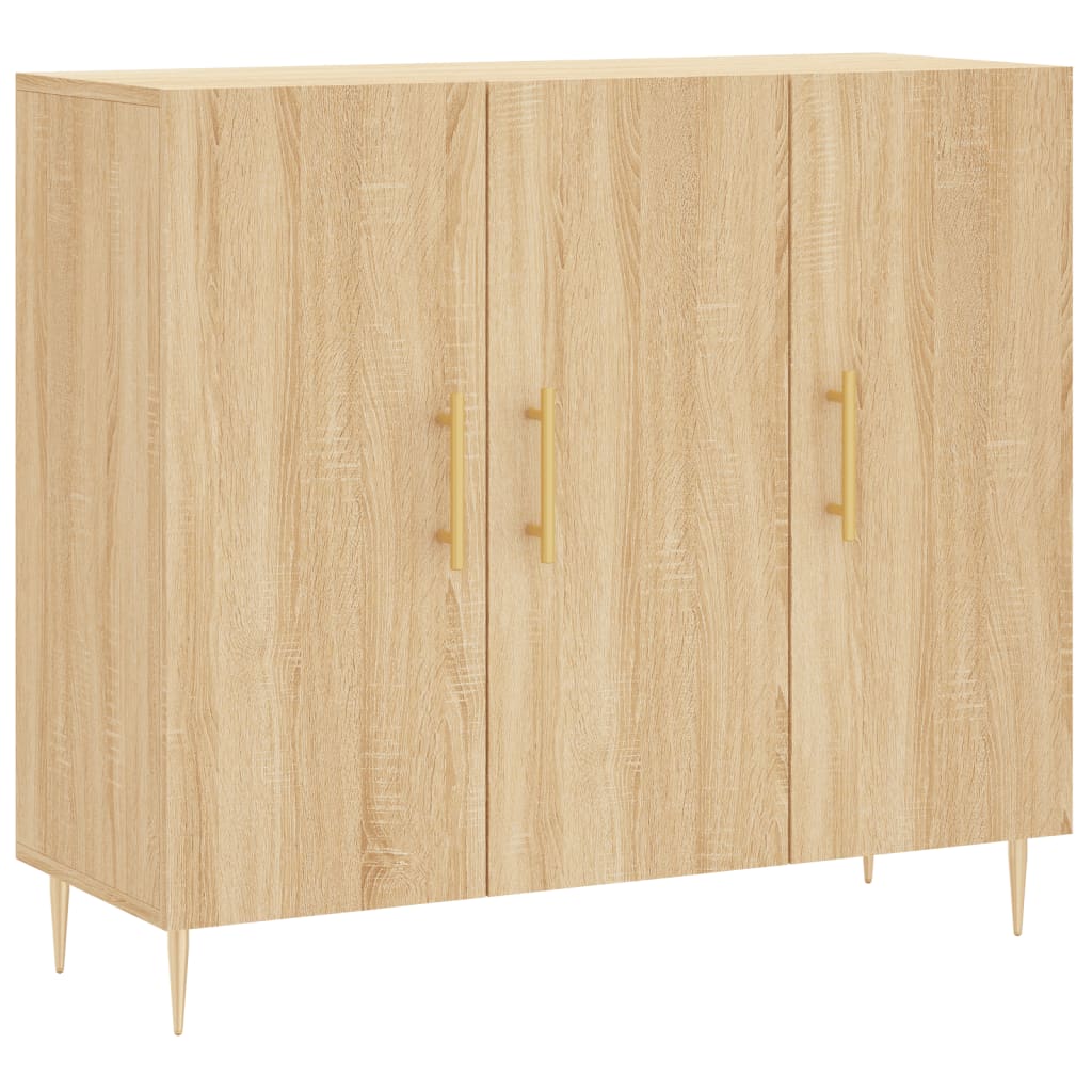 Sideboard Sonoma Oak 90x34x80 cm Engineered Wood