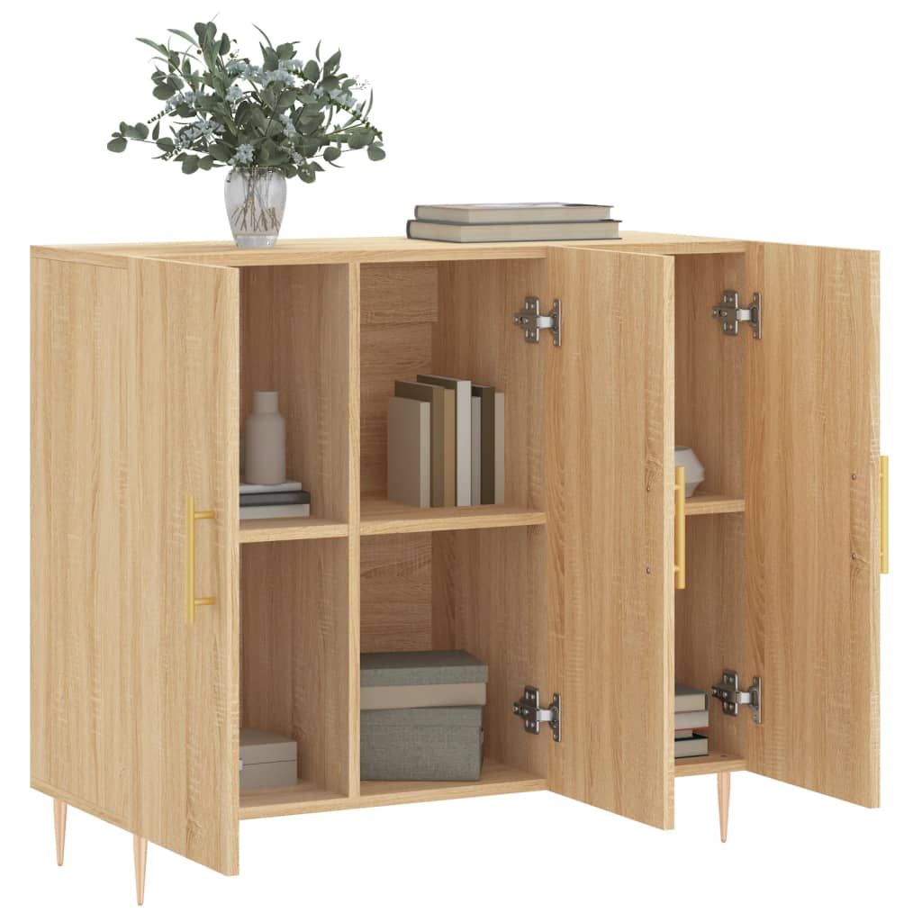 Sideboard Sonoma Oak 90x34x80 cm Engineered Wood
