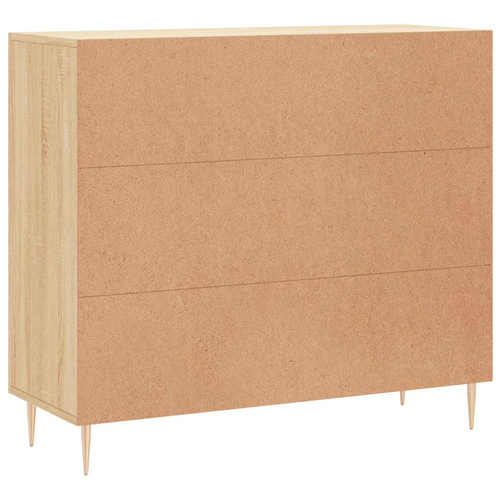 Sideboard Sonoma Oak 90x34x80 cm Engineered Wood