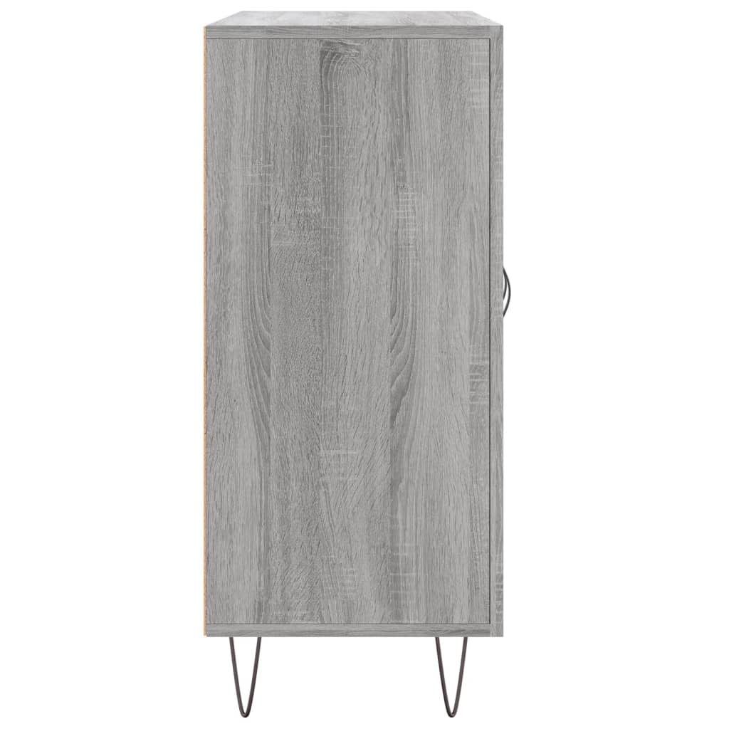 Sideboard Grey Sonoma 90x34x80 cm Engineered Wood