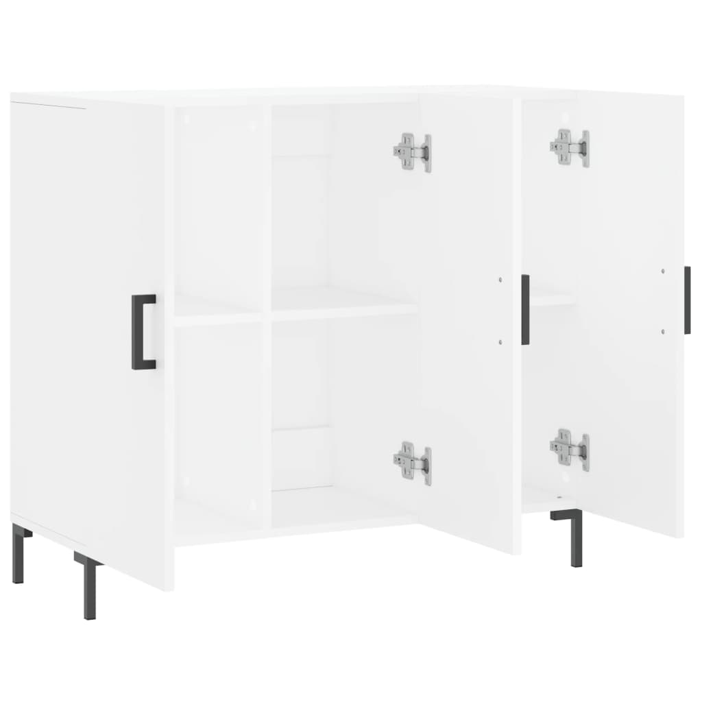Sideboard White 90x34x80 cm Engineered Wood