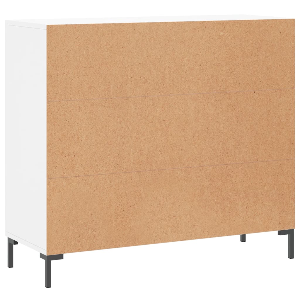 Sideboard White 90x34x80 cm Engineered Wood