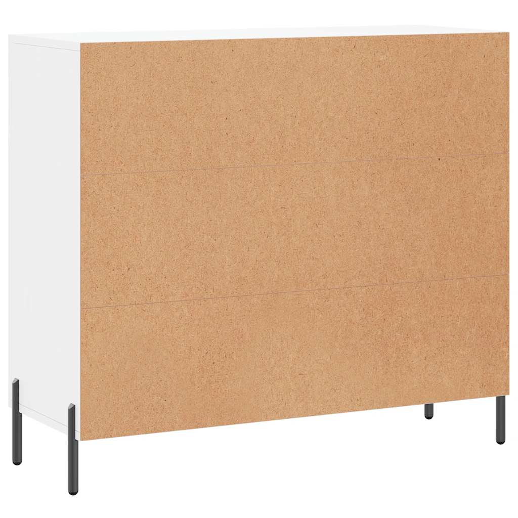 Sideboard White 90x34x80 cm Engineered Wood
