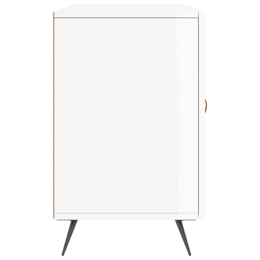 Sideboard High Gloss White 100x36x60 cm Engineered Wood