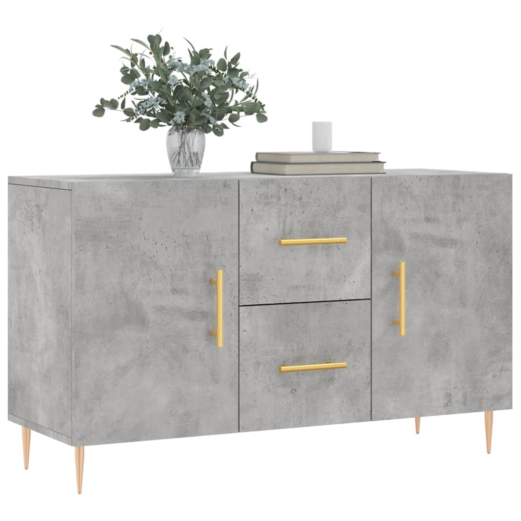 vidaXL Sideboard Concrete Grey 100x36x60 cm Engineered Wood