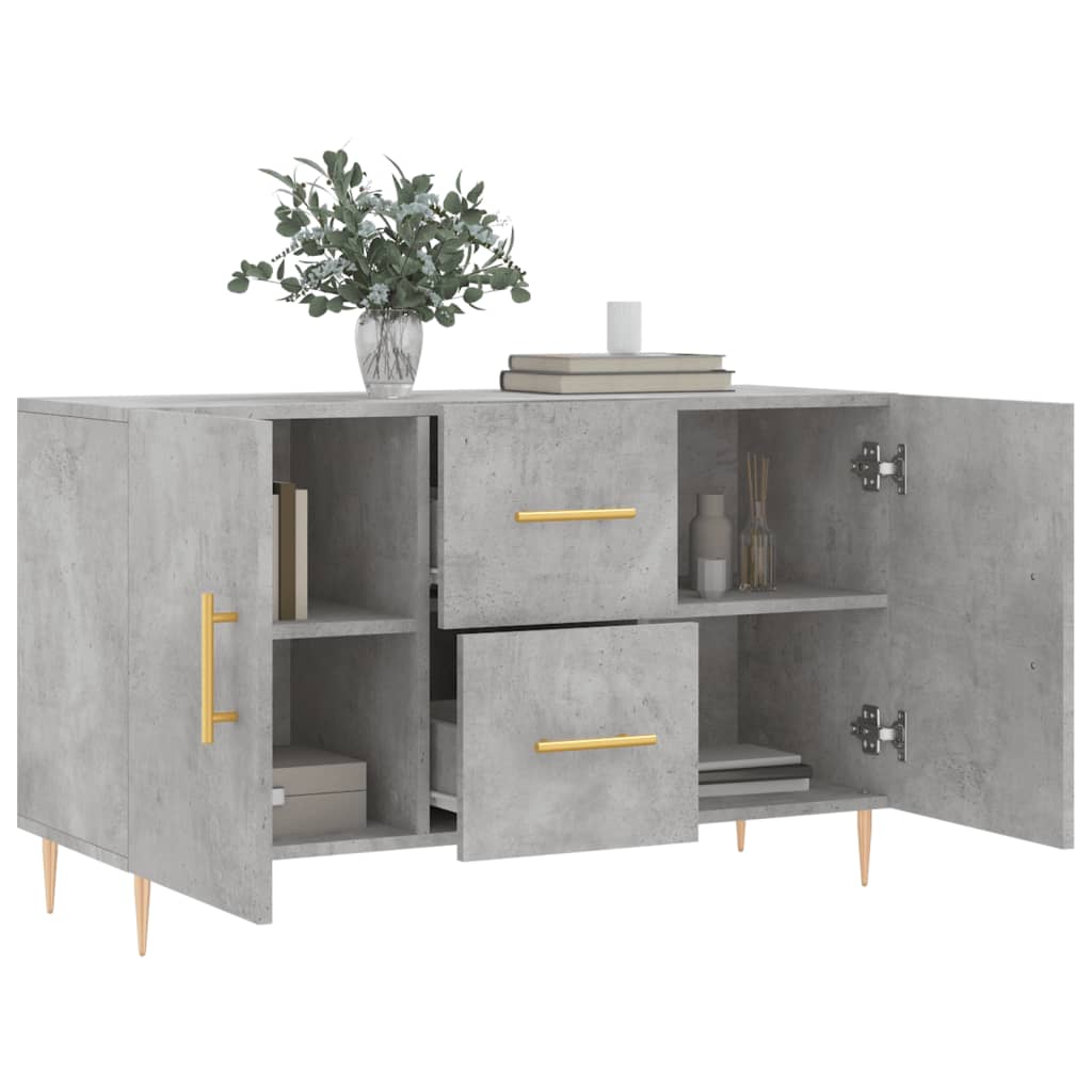 vidaXL Sideboard Concrete Grey 100x36x60 cm Engineered Wood