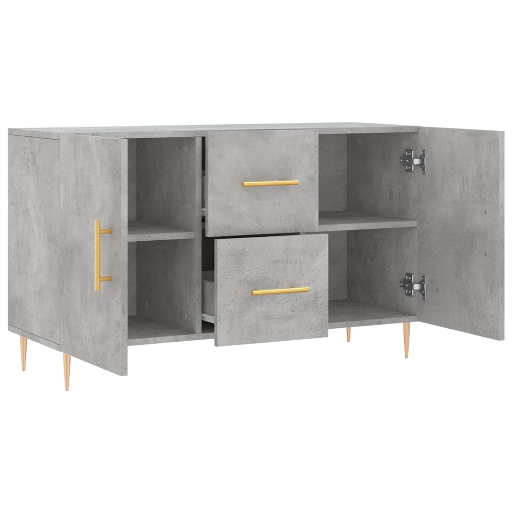 vidaXL Sideboard Concrete Grey 100x36x60 cm Engineered Wood