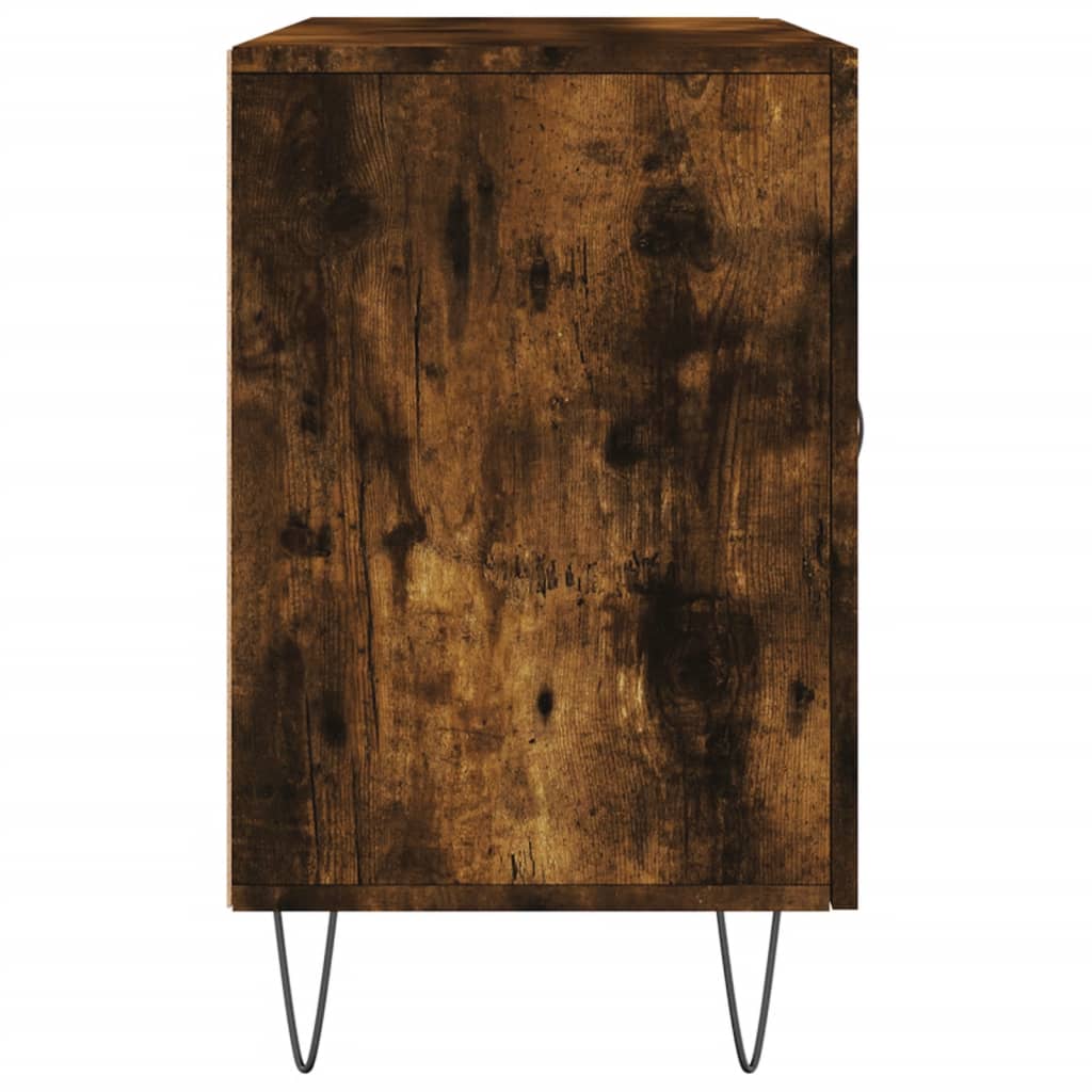 Sideboard Smoked Oak 100x36x60 cm Engineered Wood