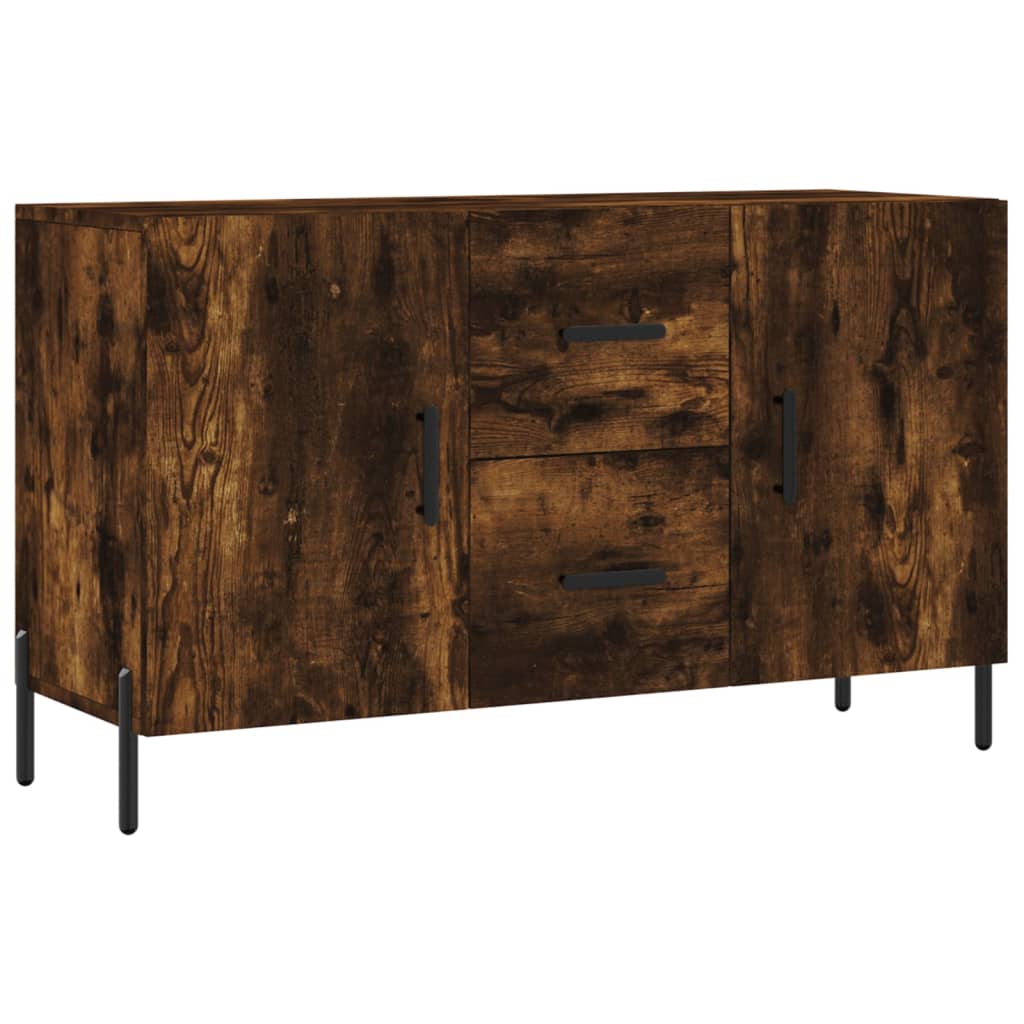 Sideboard Smoked Oak 100x36x60 cm Engineered Wood