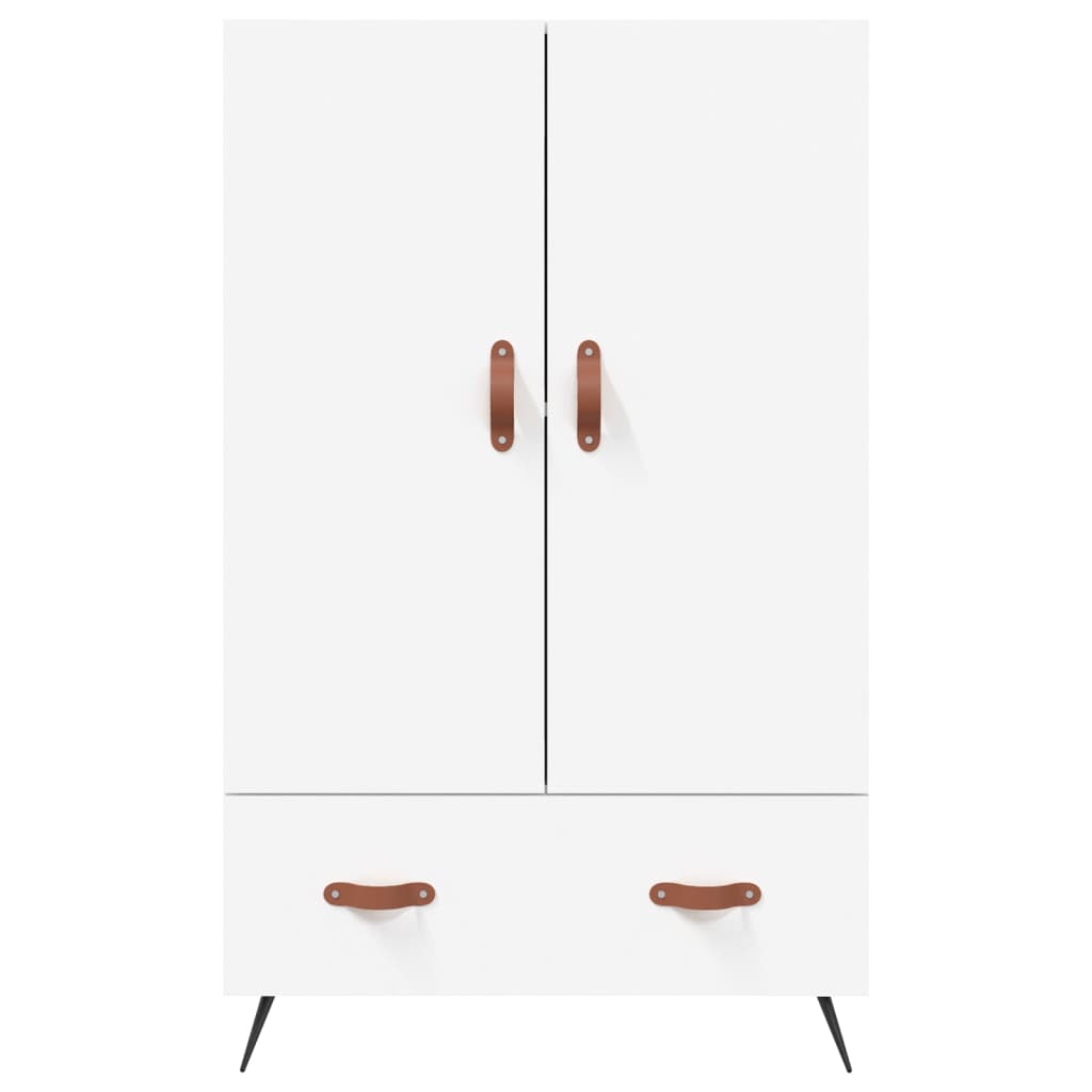 Highboard White 69.5x31x115 cm Engineered Wood