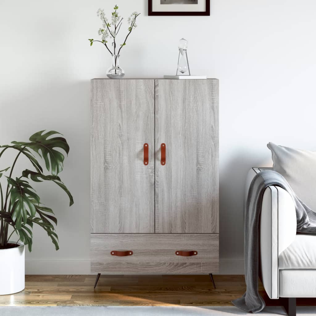 Highboard Grey Sonoma 69.5x31x115 cm Engineered Wood