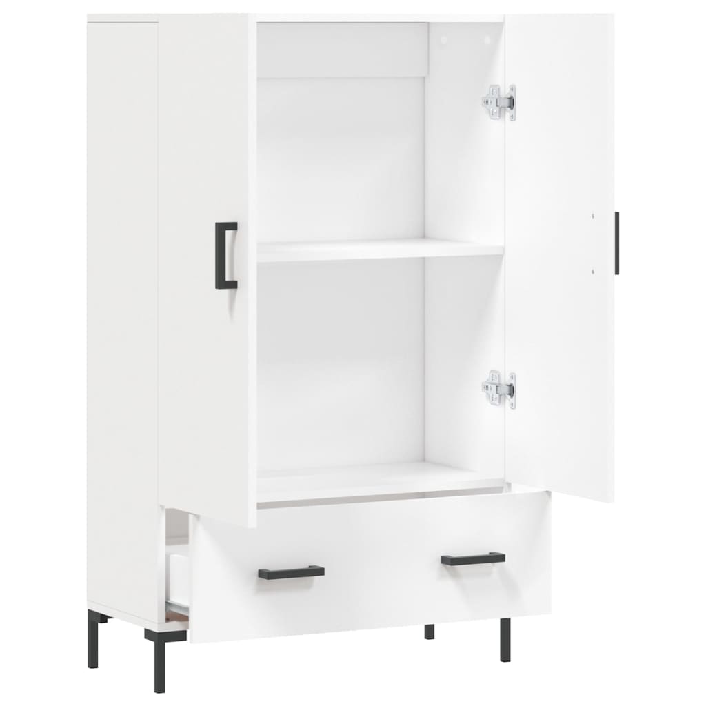 Highboard White 69.5x31x115 cm Engineered Wood