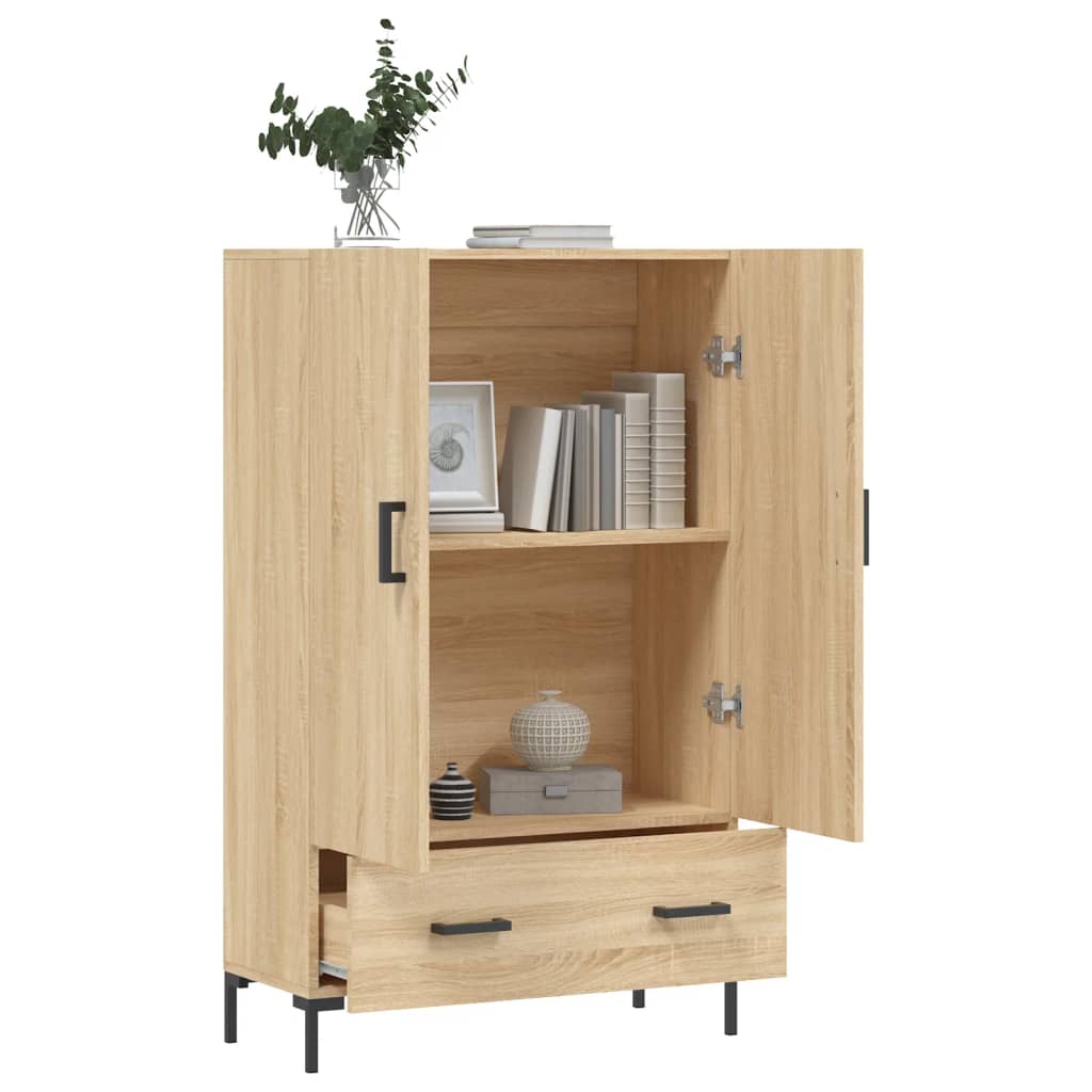 vidaXL Highboard Sonoma Oak 69.5x31x115 cm Engineered Wood