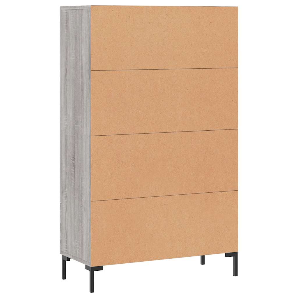 Highboard Grey Sonoma 69.5x31x115 cm Engineered Wood