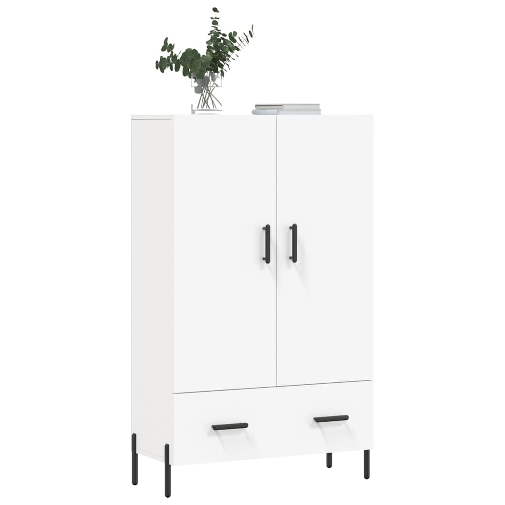 Highboard White 69.5x31x115 cm Engineered Wood