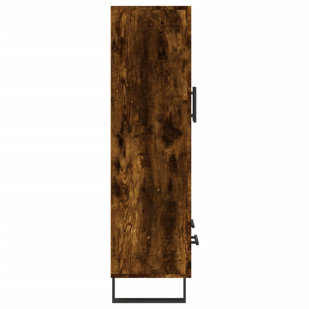 Highboard Smoked Oak 69.5x31x115 cm Engineered Wood