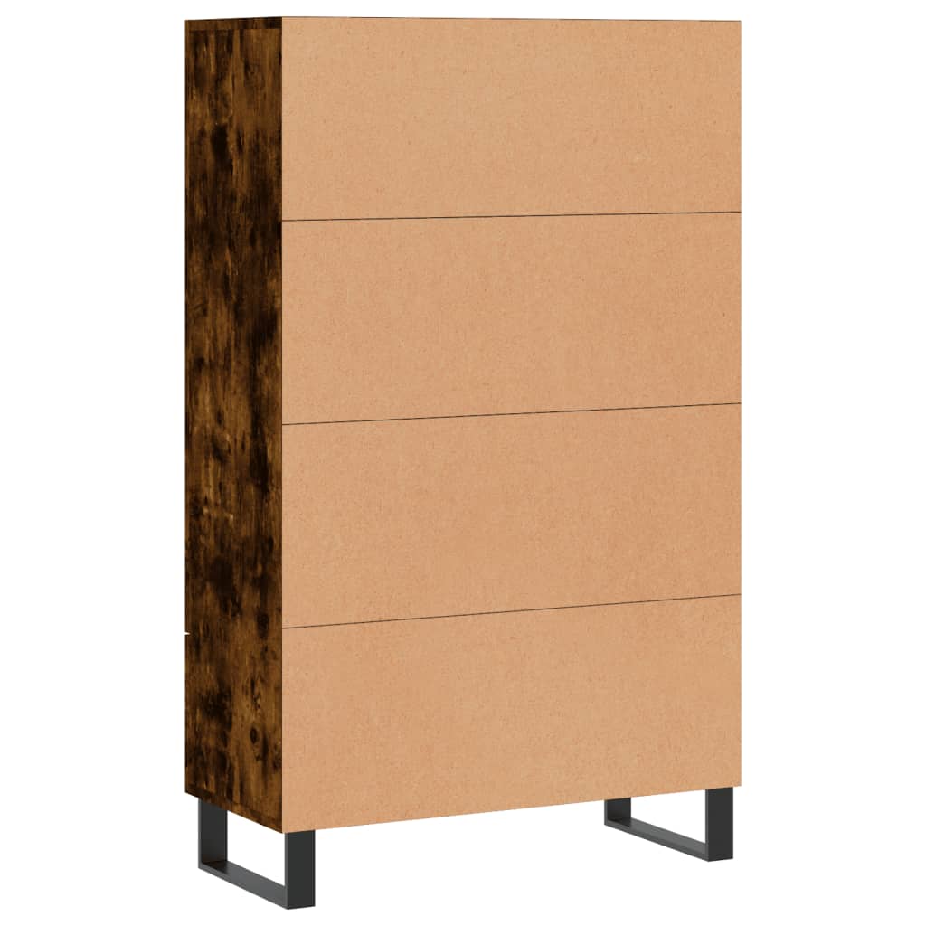 Highboard Smoked Oak 69.5x31x115 cm Engineered Wood