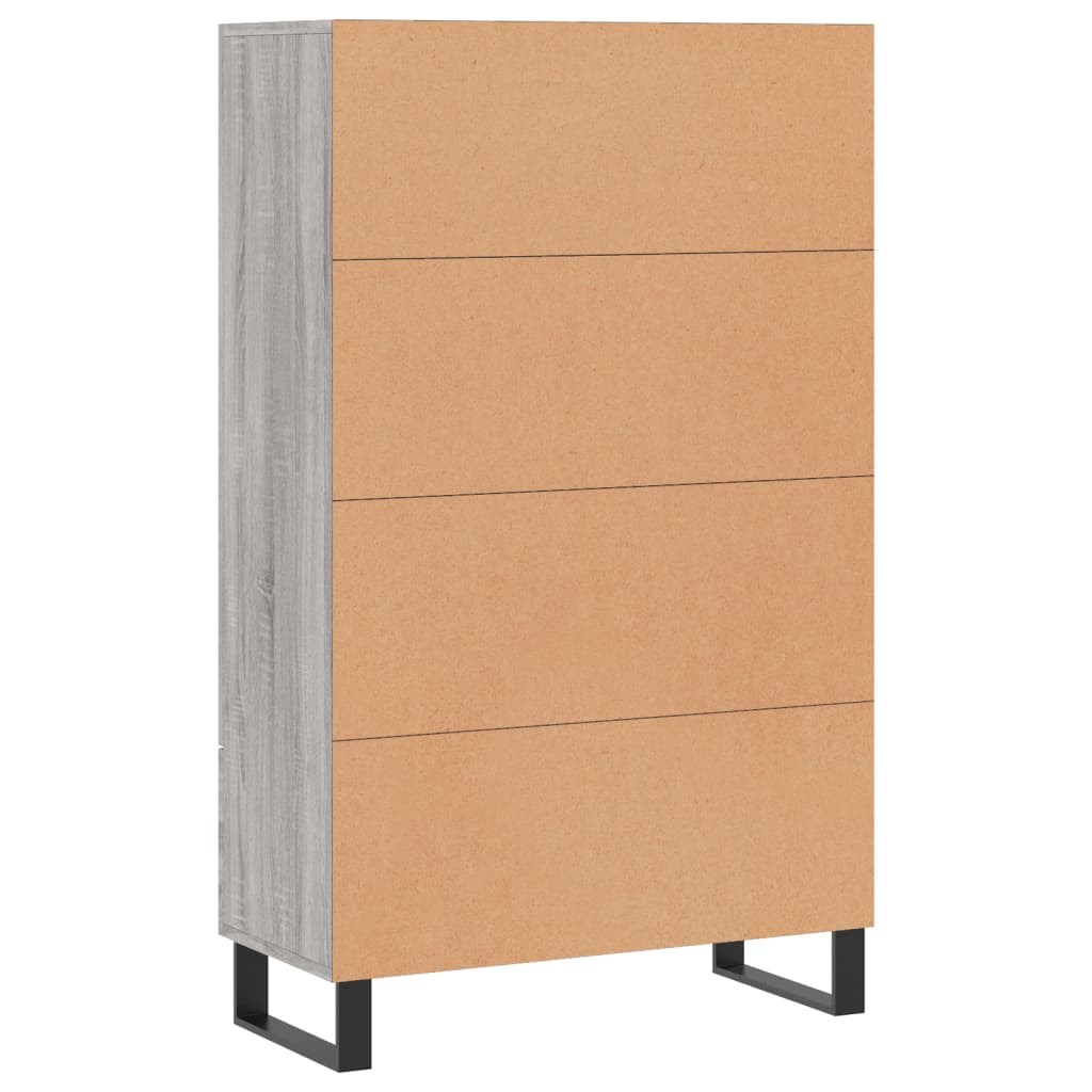 Highboard Grey Sonoma 69,5x31x115 cm Engineered Wood
