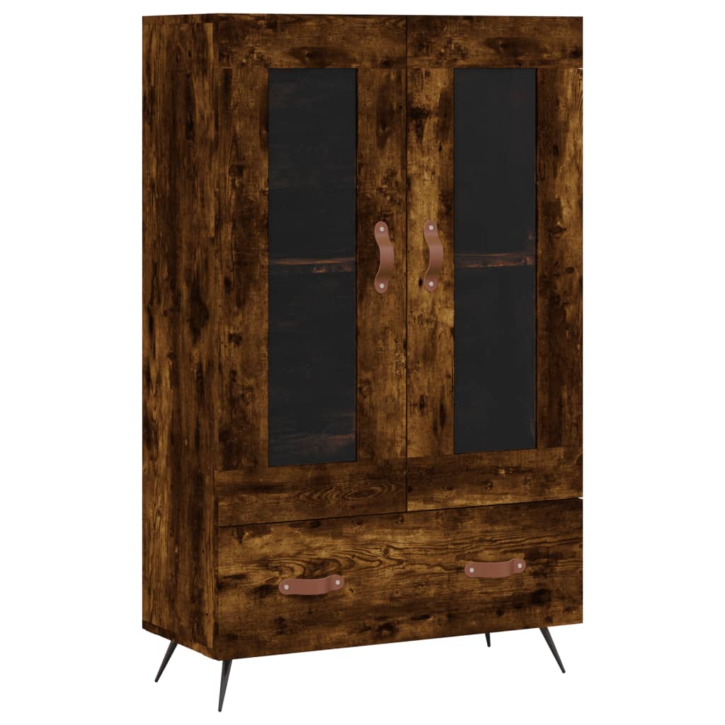 Highboard Smoked Oak 69.5x31x115 cm Engineered Wood