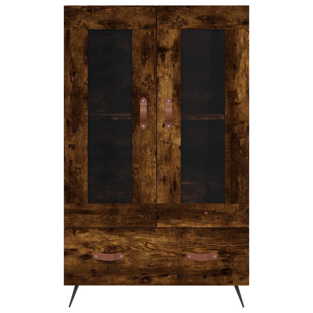 Highboard Smoked Oak 69.5x31x115 cm Engineered Wood