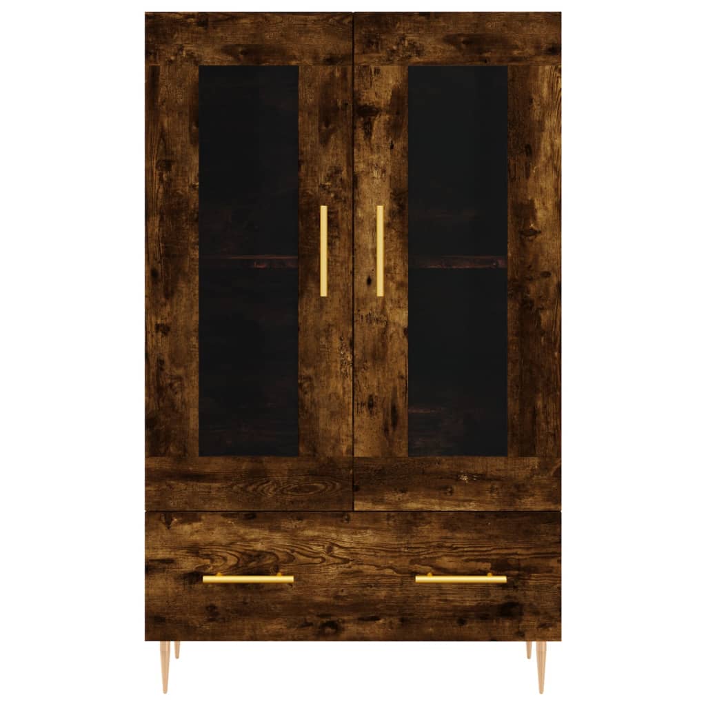 Highboard Smoked Oak 69.5x31x115 cm Engineered Wood