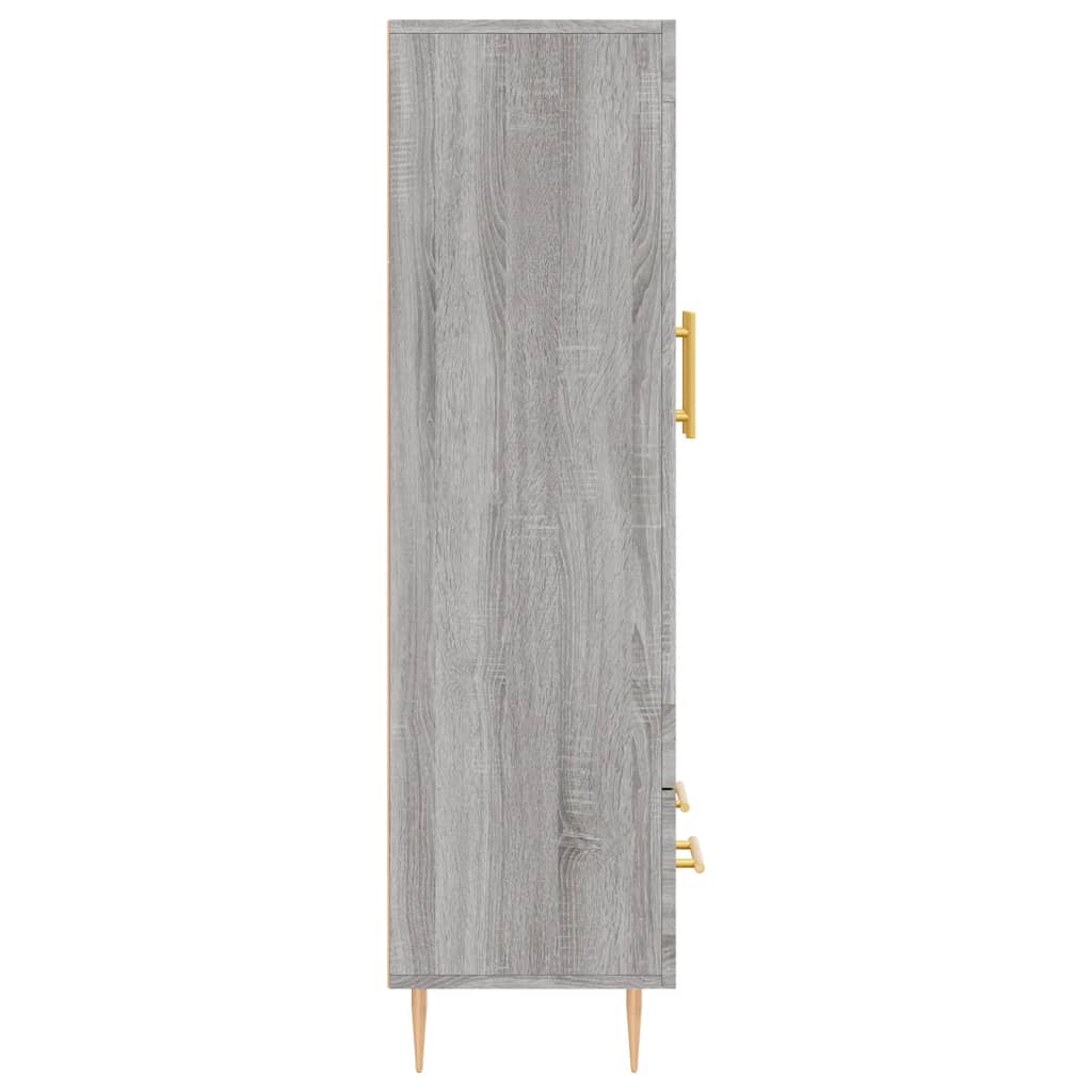 Highboard Grey Sonoma 69.5x31x115 cm Engineered Wood