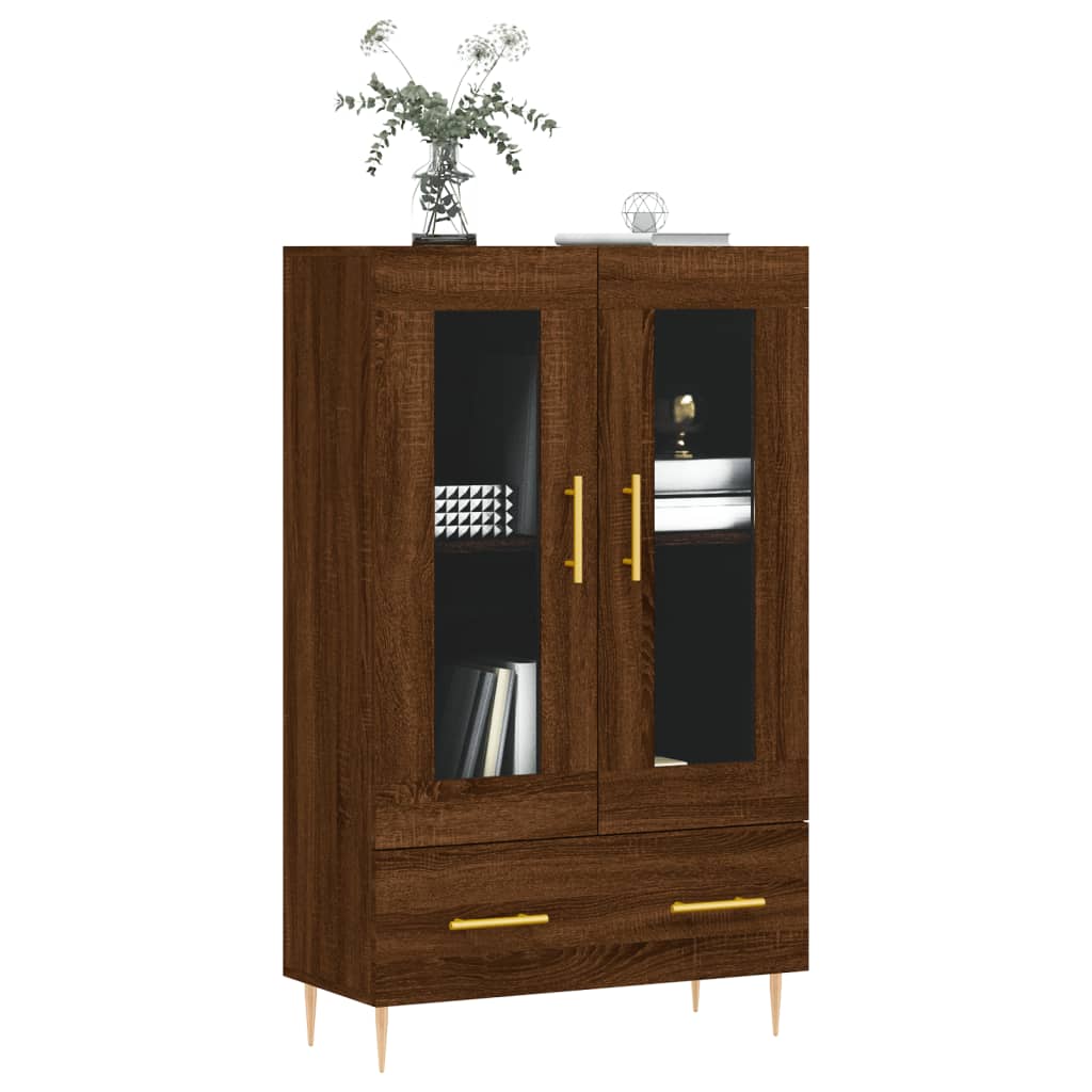 vidaXL Highboard Brown Oak 69.5x31x115 cm Engineered Wood