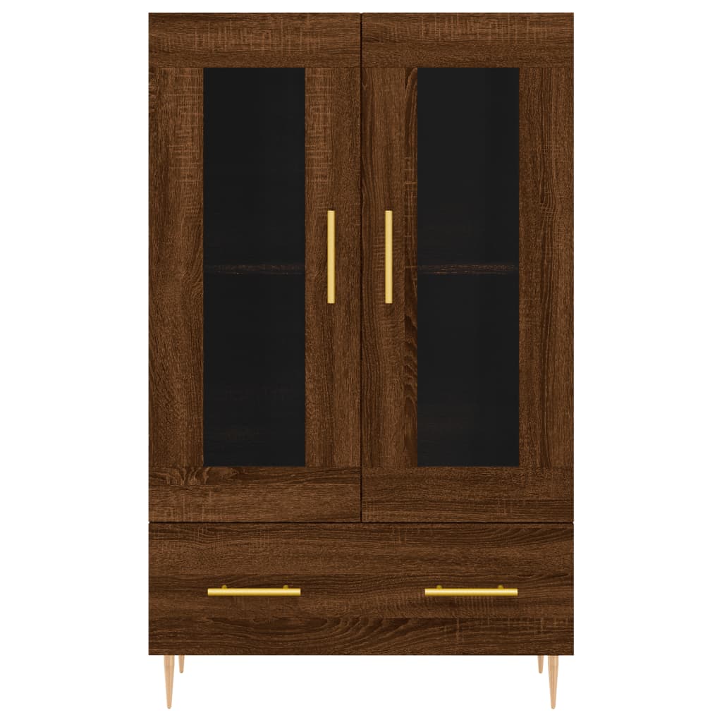 vidaXL Highboard Brown Oak 69.5x31x115 cm Engineered Wood