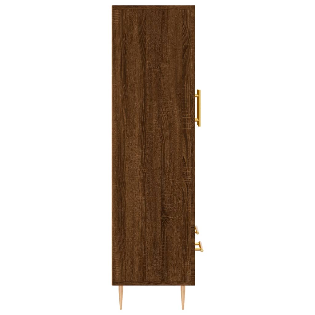 vidaXL Highboard Brown Oak 69.5x31x115 cm Engineered Wood