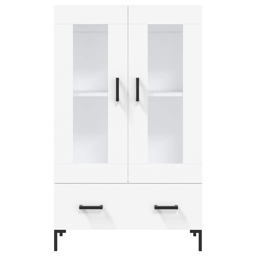 Highboard White 69.5x31x115 cm Engineered Wood