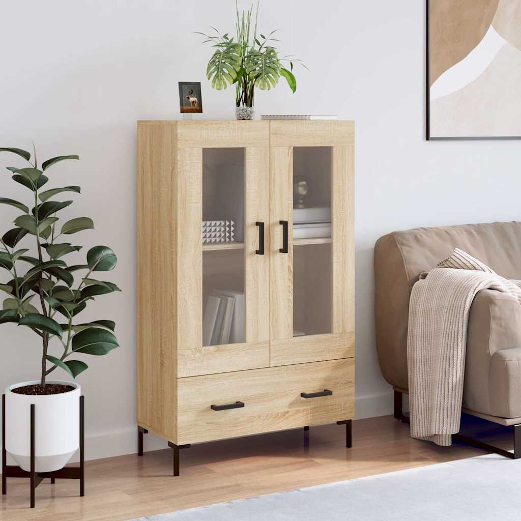 Highboard Sonoma Oak 69.5x31x115 cm Engineered Wood