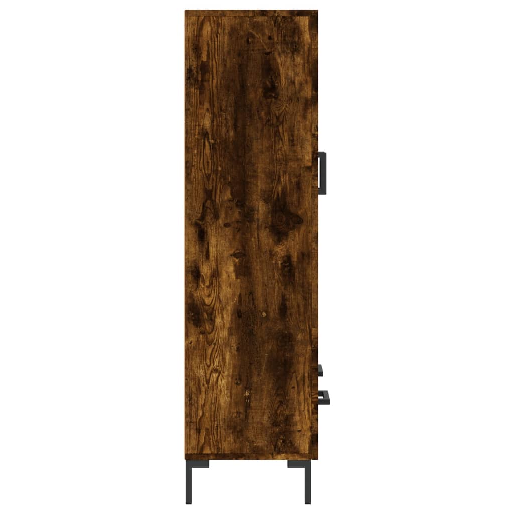 Highboard Smoked Oak 69.5x31x115 cm Engineered Wood