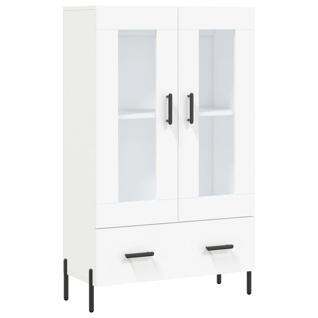 Highboard White 69.5x31x115 cm Engineered Wood