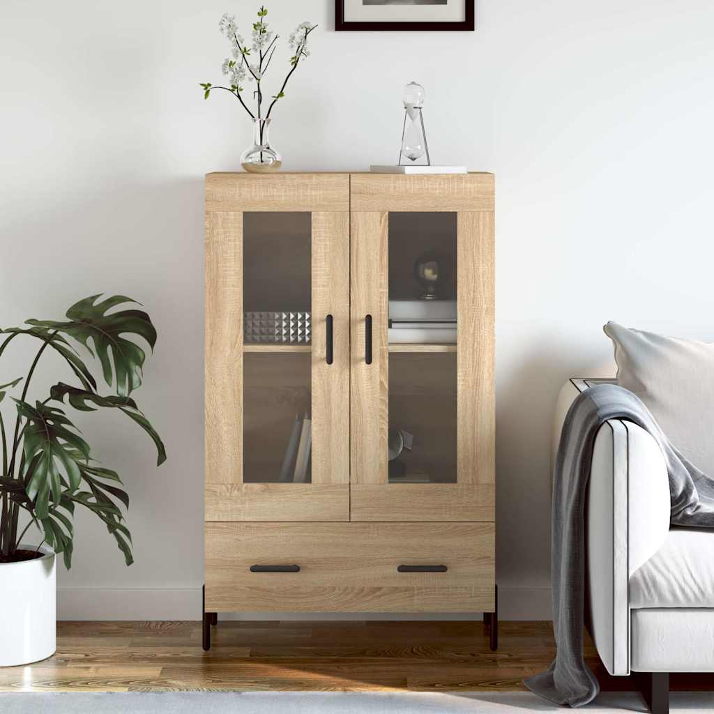 Highboard Sonoma Oak 69.5x31x115 cm Engineered Wood
