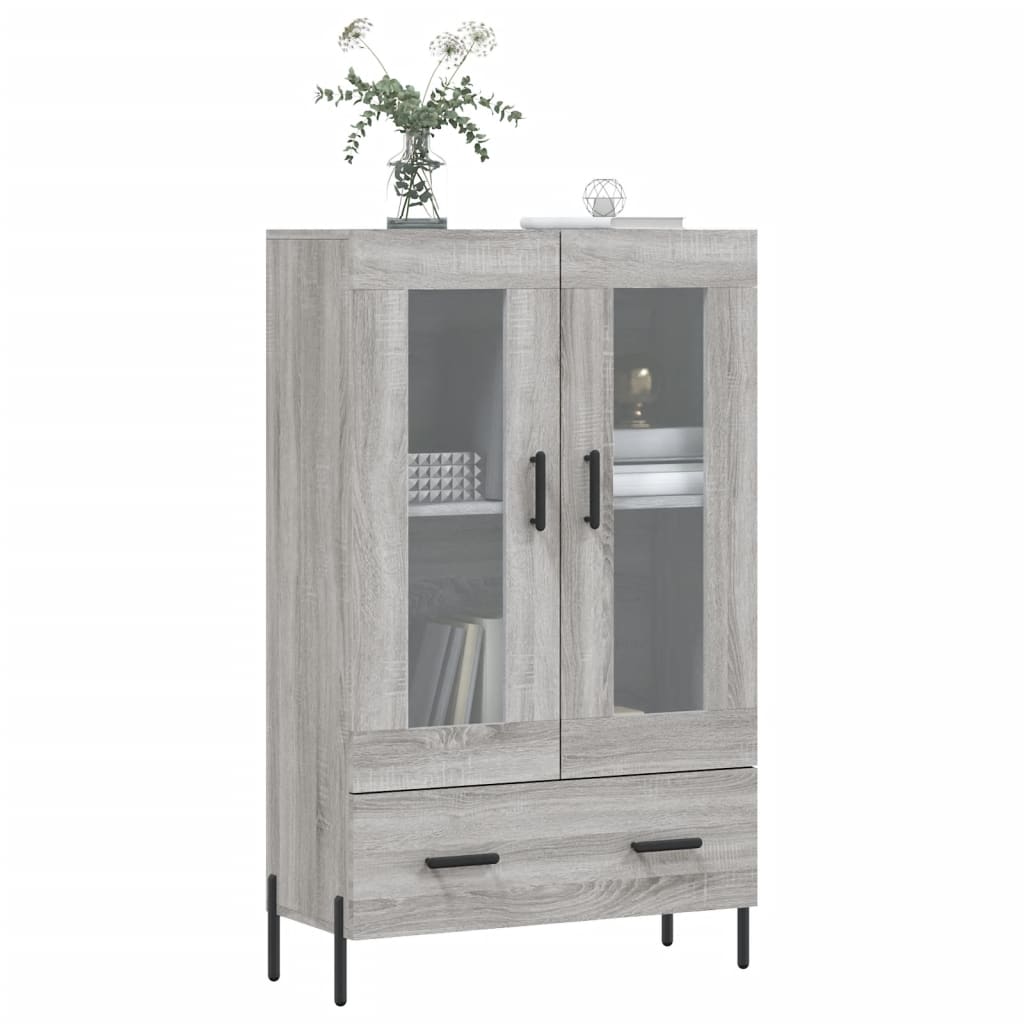 Highboard Grey Sonoma 69.5x31x115 cm Engineered Wood