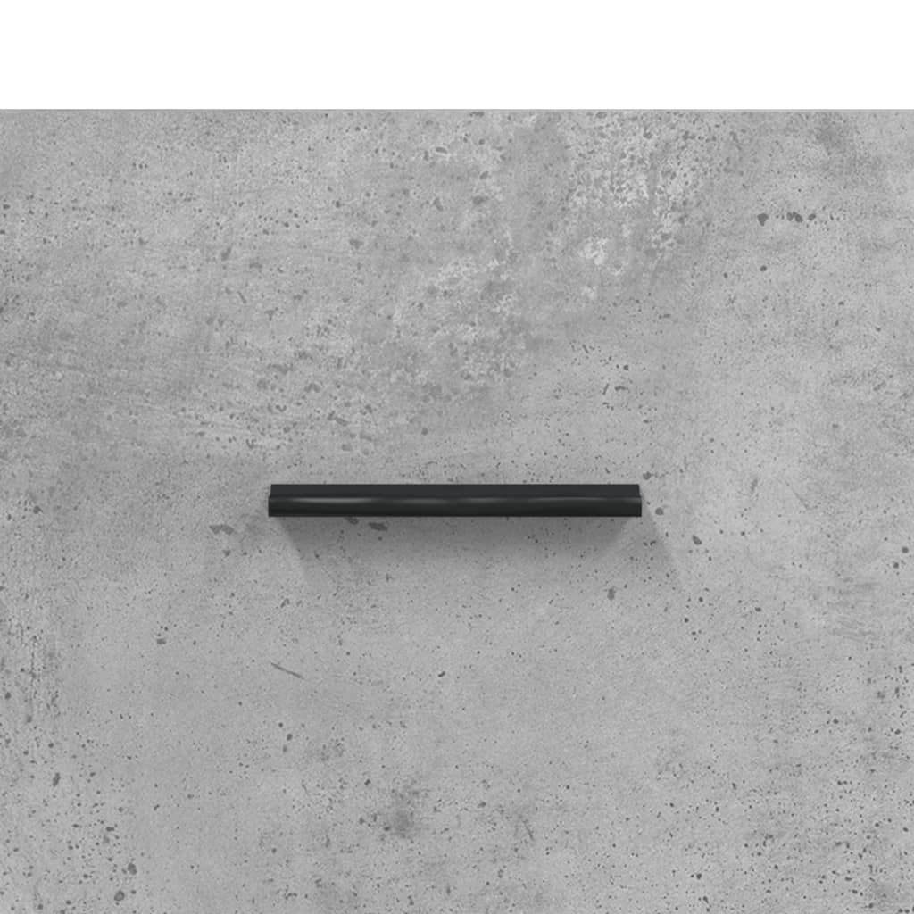 Highboard Concrete Grey 69.5x31x115 cm Engineered Wood