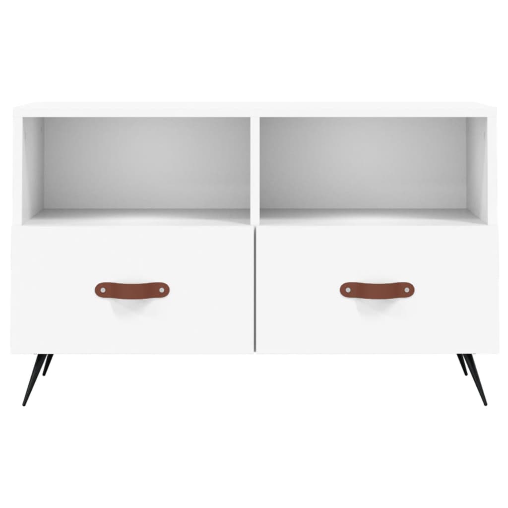 vidaXL TV Cabinet White 80x36x50 cm Engineered Wood