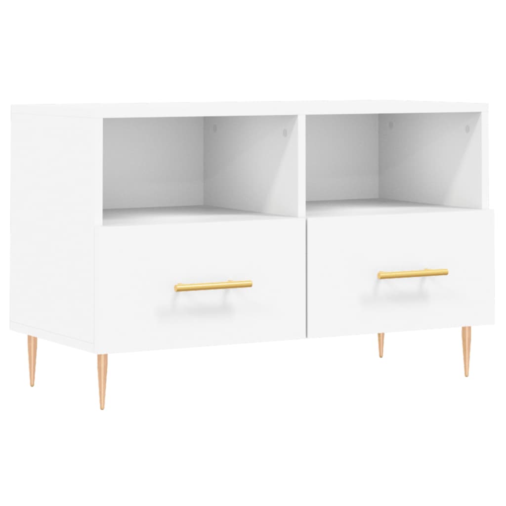 vidaXL TV Cabinet White 80x36x50 cm Engineered Wood