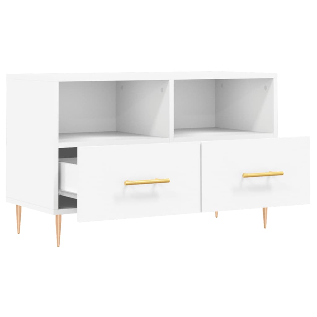 vidaXL TV Cabinet White 80x36x50 cm Engineered Wood