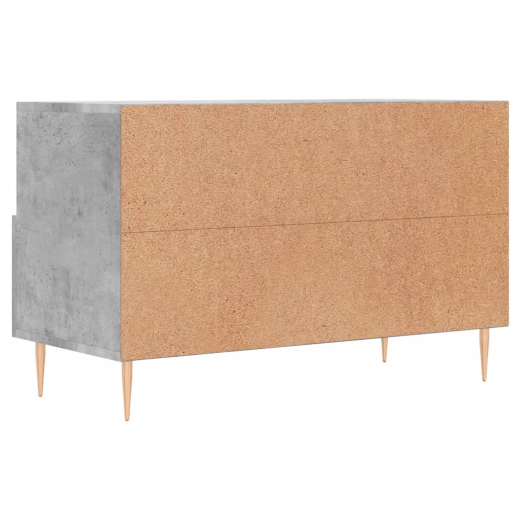 vidaXL TV Cabinet Concrete Grey 80x36x50 cm Engineered Wood