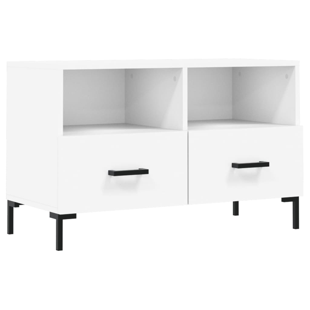 vidaXL TV Cabinet White 80x36x50 cm Engineered Wood